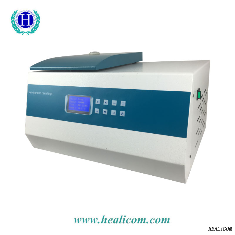 Venta caliente de sobremesa HC-16F máquina centrífuga refrigerada de alta velocidad uso de laboratorio hospitalario