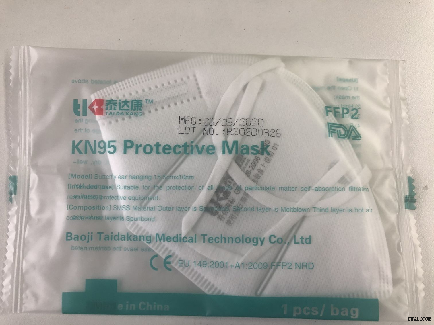En existencia Suministros autoprotectores desechables antivirus para coronavirus Quirúrgico Kn95 con CE y FDA