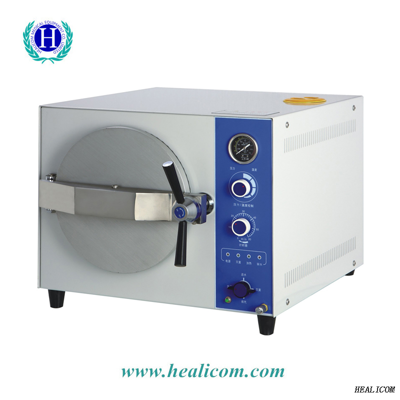 Esterilizador de vapor autoclave de sobremesa HTS-20A de alta calidad con ISO9001