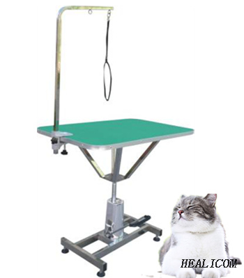 El acero inoxidable WT-62 personaliza la mesa de preparación del animal doméstico de elevación hidráulica cuadrada del equipo animal para requisitos particulares